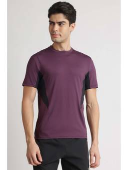 Reebok - Purple Solid Regular T-Shirt