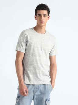Flying Machine - White Printed Regular T-Shirt