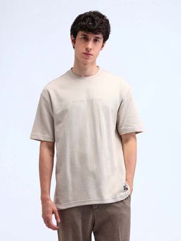 Flying Machine - Grey Solid Oversized T-Shirt