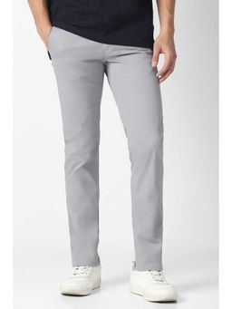 Van Heusen - Grey Solid Slim Trouser