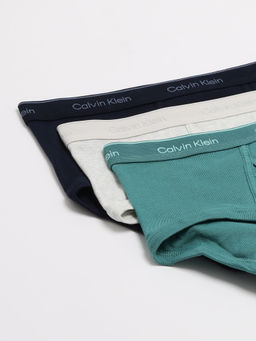 Calvin Klein - Mid Rise Solid Multi Colour Briefs (Pack of 3)