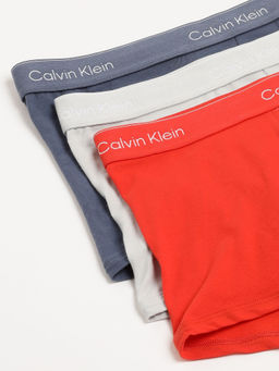 Calvin Klein - Low Rise Solid Multi Colour Trunks (Pack of 3)