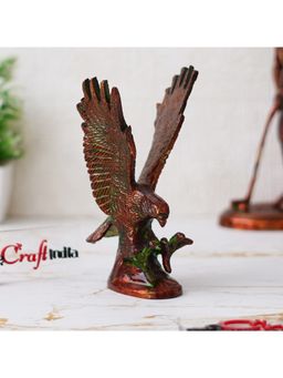 eCraftIndia - Brown Brass Flying Eagle Statue Garuda Bird Figurine Showpiece
