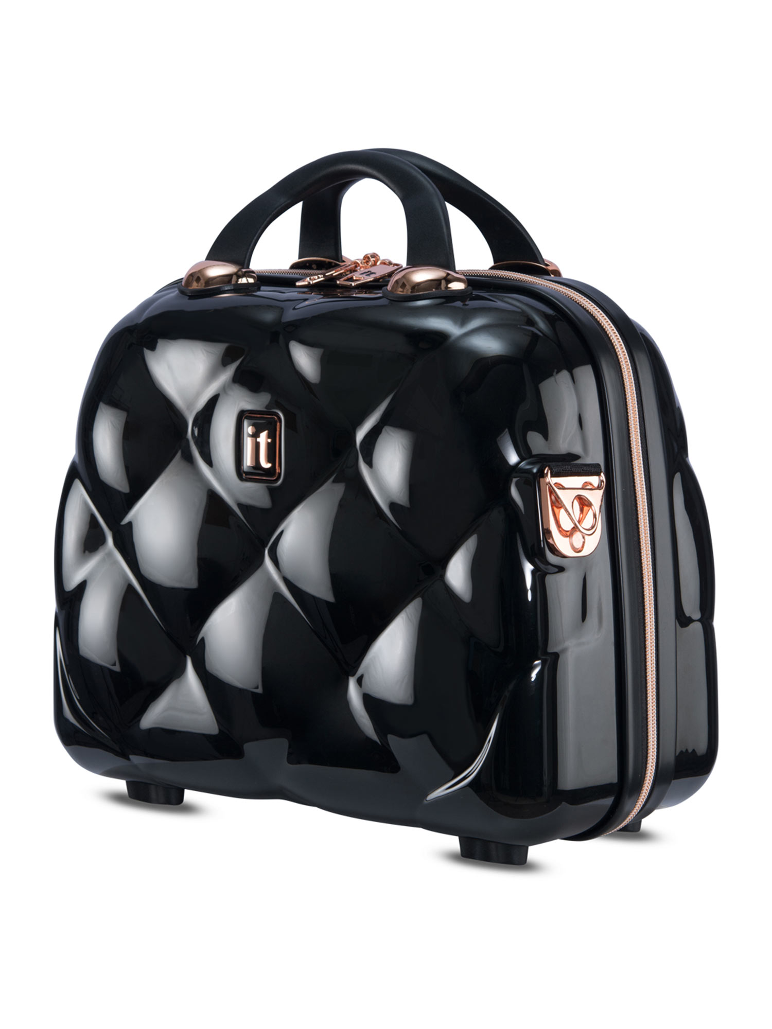 Buy it luggage St Tropez Black Vanity Case Women Fashion Handbag