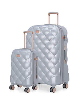 it luggage - Silver Solid Trolley Bag (Set of 2)
