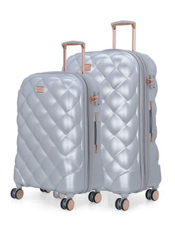 it luggage - Silver Solid Trolley Bag (Set of 2)
