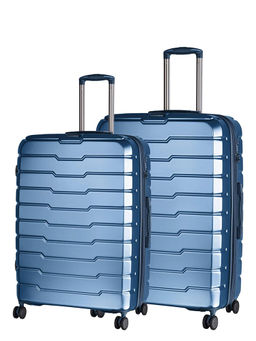 it luggage - Prosperous Metallic Blue Set of 2 24-20 Inches Expandable Hardsided TSA Trolley Bag