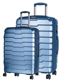 it luggage - Prosperous Metallic Blue Set of 2 28-24 Inches Expandable Hardsided TSA Trolley Bag