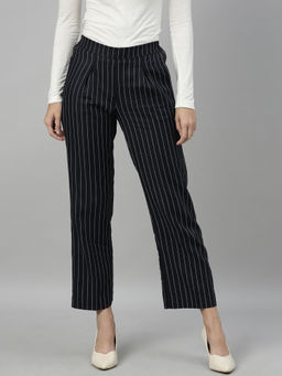 RAREISM - Navy Blue Stripes Trouser