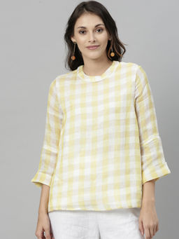RAREISM - Yellow Checks Top