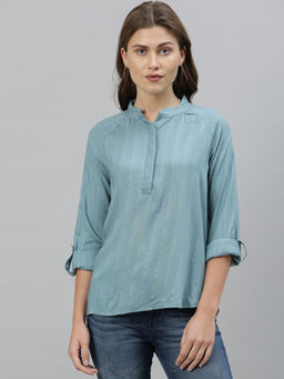 RAREISM - Green Stripes Top