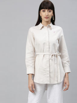 RAREISM - Beige Stripes Top