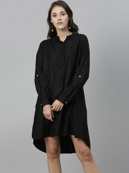 RAREISM - Black Solid Dress