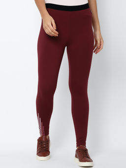 Allen Solly - Maroon Trousers