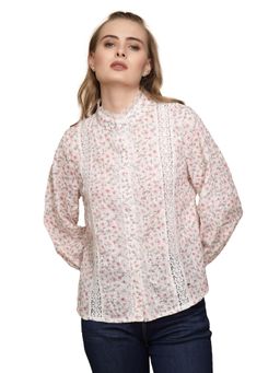 Global Republic - Floral Print Full Sleeves Shirt For Women