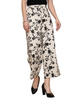 Global Republic - Floral Print Ankle Length Cotton Lower For Women