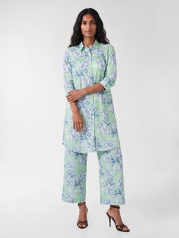 max - Women Green Floral Print Straight Kurta with Pant
