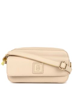 Tommy Hilfiger - Beige Lucille Li Fawn Sling Bag with Yellow Tuli