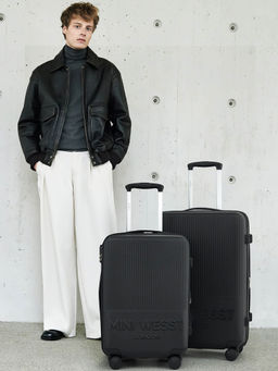 MINI WEST LONDON - Women Black Solid Luggage Bags (Pack of 2)