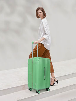 MINI WEST LONDON - Women Green Solid The Trunk Carry On Cabin