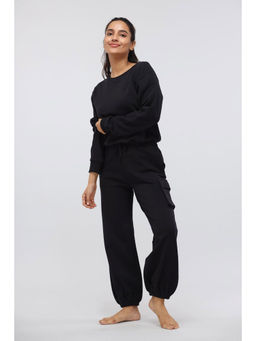 NeceSera - Jet Black Terry Jogger (Set of 2)