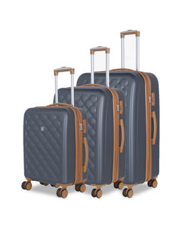 it luggage - Fashionista Charcoal Grey Set of 3 28-24-20 Inches Expandable Hardsided TSA Trolley