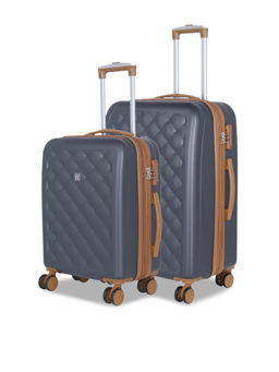 it luggage - Fashionista Charcoal Grey Set of 2 28-24 Inches Expandable Hardsided TSA Trolley