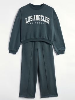 Lil Tomatoes - Girls Cotton Full Sleeve Printed Tracksuit