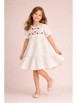 CHERRY CRUMBLE BY NITT HYMAN - Girl Knee Length Dress