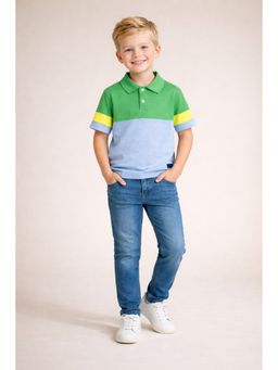 CHERRY CRUMBLE BY NITT HYMAN - Boys Half Sleeve Polo T-Shirt