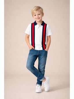 CHERRY CRUMBLE BY NITT HYMAN - Boys Half Sleeve Polo T-Shirt