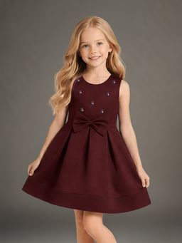 CHERRY CRUMBLE BY NITT HYMAN - Girl Knee Length Dress
