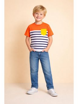 CHERRY CRUMBLE BY NITT HYMAN - White Boys Half Sleeve T-Shirt