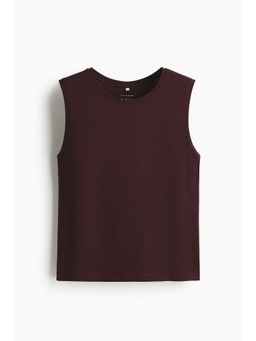 H&M - Women Red Boxy-Style Sports Vest Top With Drymove