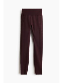 H&M - Women Purple Pocket-Detail Sports Leggings With Softmove