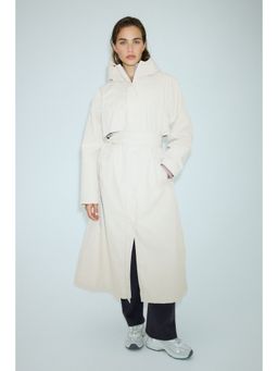 H&M - Women Beige Raincoat With Stormmove