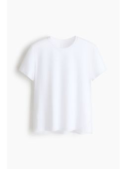 H&M - Women White Cooling Running T-Shirt With Drymove