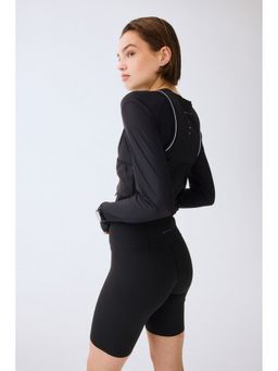H&M - Women Black Running Cycling Shorts With Shapemove
