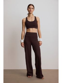 H&M - Women Brown Wide Sports Leggings With Softmove