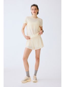 H&M - Women Yellow Regular Fit Running T-Shirt With Drymove