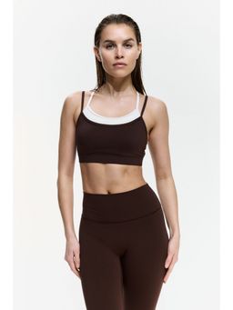 H&M - Women Brown Sports Bra With Softmove