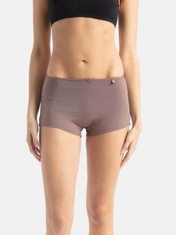 Jockey - SS04 Women High Coverage Super Combed Cotton Elastane Boy Leg - Deep Taupe