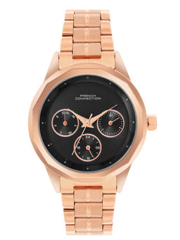 French Connection - Women Black Dial Analogue Watch - FCH06RGM-B (M)