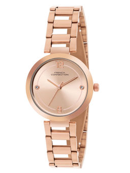 French Connection - Women Rose Gold Dial Analogue Watch - FCN01B (M)