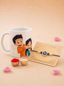 Voylla - Multi-Color Evil Eye Rakhi Gift Set