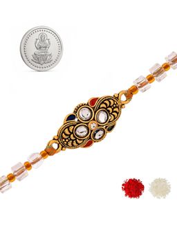 Voylla - Multi-Color Shubh Samriddhi Rakhi Silver Coin Gift Set