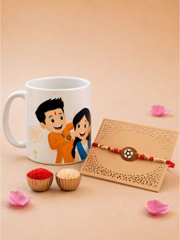 Voylla - Multi-Color Traditional Rakhi Gift Set