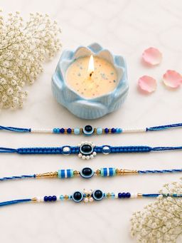 VIRAASI - Multi-Color Evil Eye Rakhi Gift Set