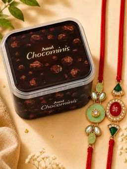 VIRAASI - Multi-Color Bhaiya Rakhi Gift Set