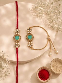 VIRAASI - Multi-Color Bhaiya Bhabhi Rakhi Gift Set